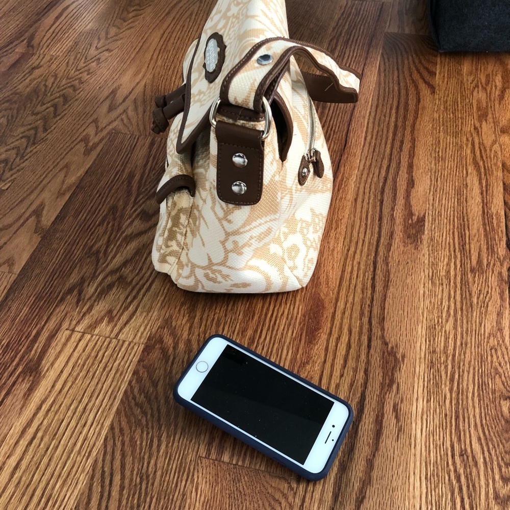 Brown and Cream Spartina 449 Shoulder Bag - Picture 6 of 9
